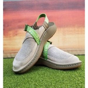 Chaco Woodstock Clogs Open Back Mules Womens Suede Vibram Soles - Size 8